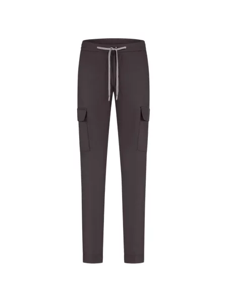 Pantaloni cargo Marco Pescarolo cu cordon gri