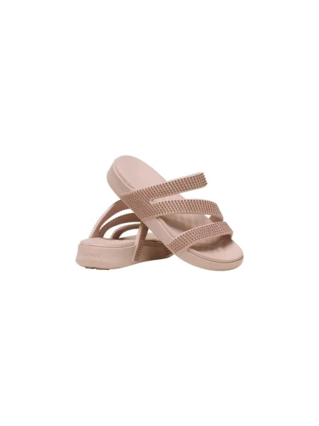 Pántos félcipő Crocs bézs