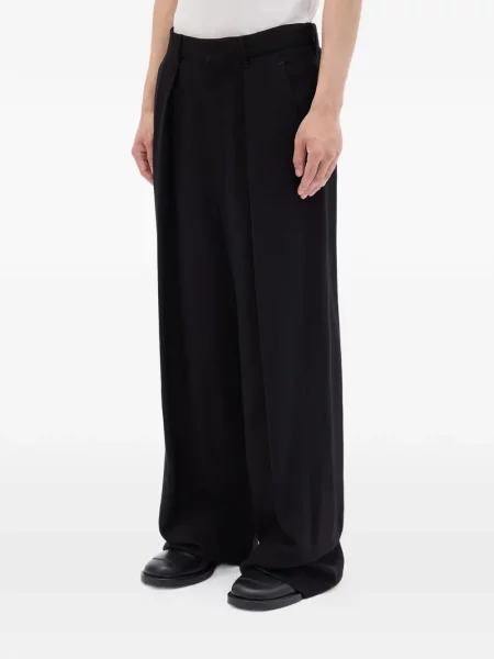 Pantaloni Ann Demeulemeester plisate negru