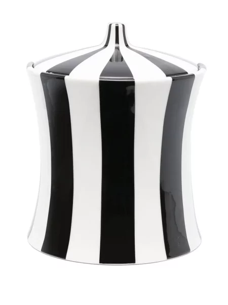 Pruhovaný klobouk Jonathan Adler černý