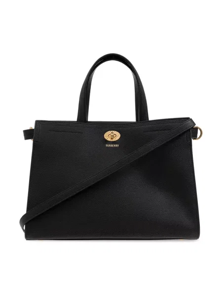 Mała torebka Burberry skórzana czarna