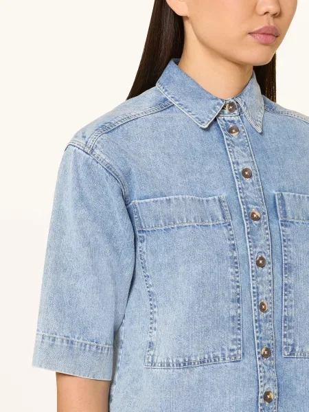 Emily Van Den Bergh Bluzka Jeansowa blau