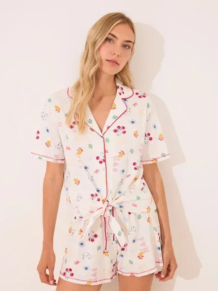 Пижама women'secret дамска от бяло