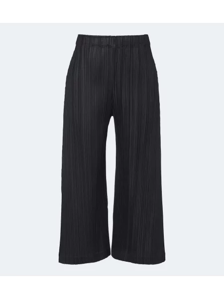 Pantaloni Pleats Please Issey Miyake negru