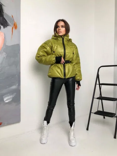 Демісезонна куртка Milirud оливковий нейлон/поліестер