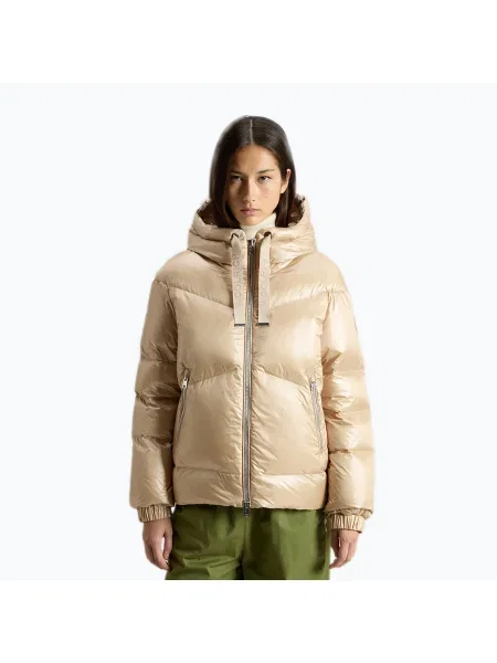 Woolrich női dzseki Aliquippa Short Puffer oxford tan női kabát. Méret: L bézs