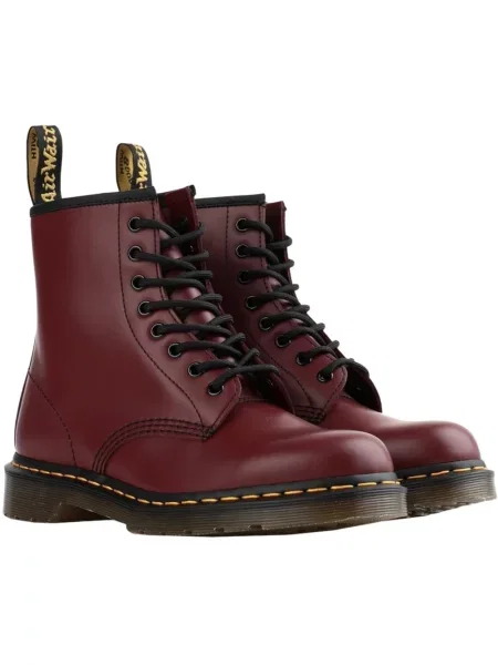 Botki Dr. Martens skórzane czerwone