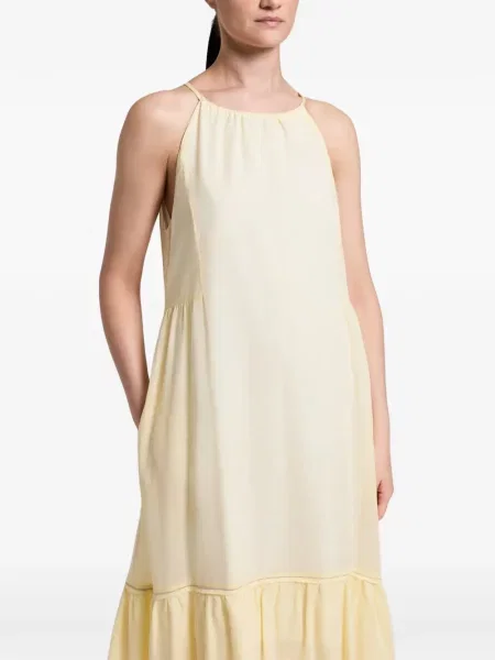 Rochie midi Peserico cu volane galben