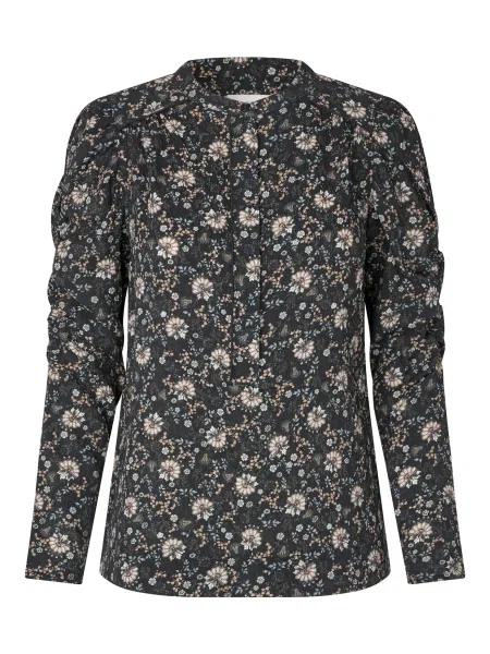 Dea Kudibal Bluză Visti bej / bleumarin / albastru deschis alb