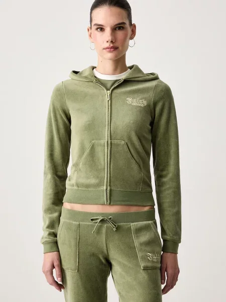 Juicy Couture hanorac cu și glugă pentru femei cu REGAL REBELLE ROBYN verde