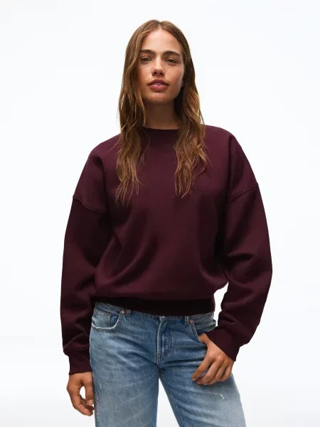 Palton Bershka roșu