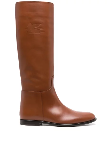 Botine Etro din piele maro