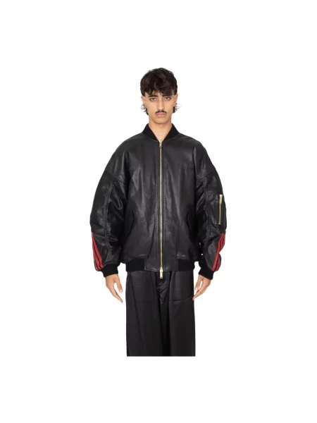 Kurtka skórzana Adidas czarna
