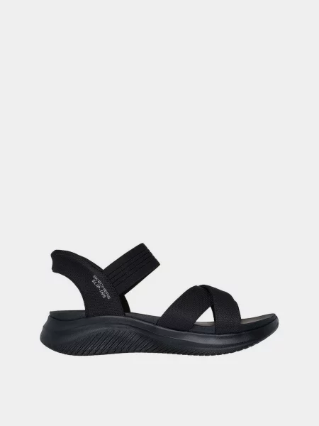 Сандалії Skechers Slip-ins: Ultra Flex Never Better текстиль чорний