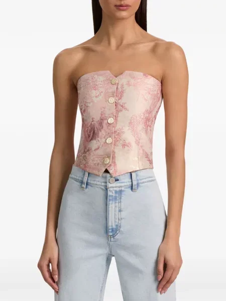 Kamizelka Alice + Olivia bez ramiączek różowa