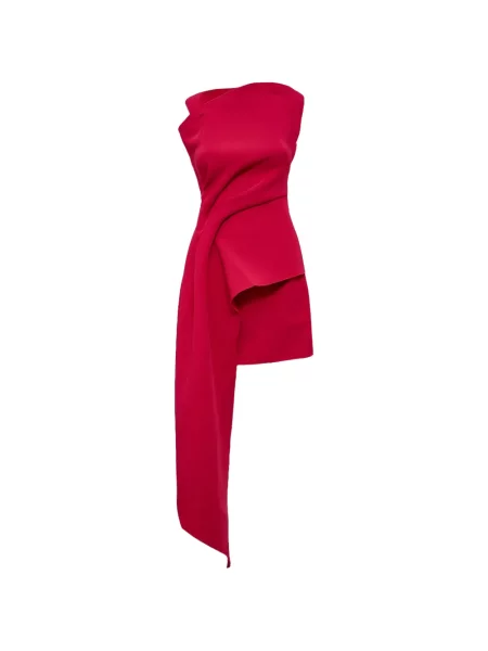 Rochie mini Acler drapată roșu