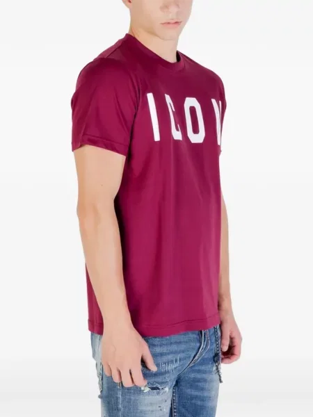 Tricou Icon Brand cu imagine roșu