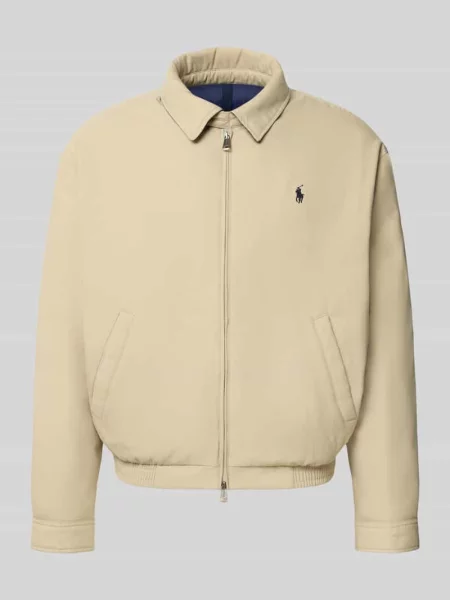 Bomberka o kroju regular fit z wykładanym kołnierzem Polo Ralph Lauren beżowy