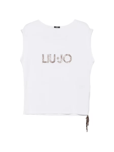 Top Liu Jo cu imagine cu model leopard alb