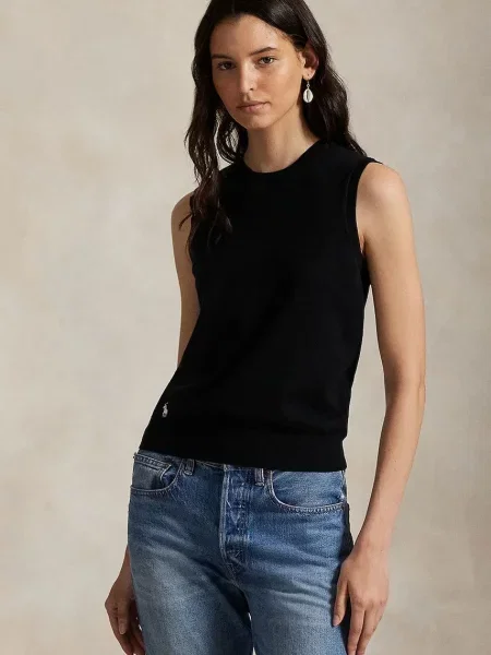 Пуловер Polo Ralph Lauren черно