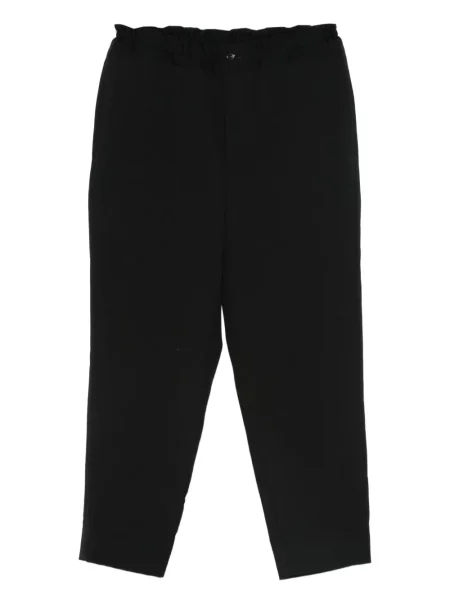 Vlněné pás kalhoty Black Comme Des Garçons černé