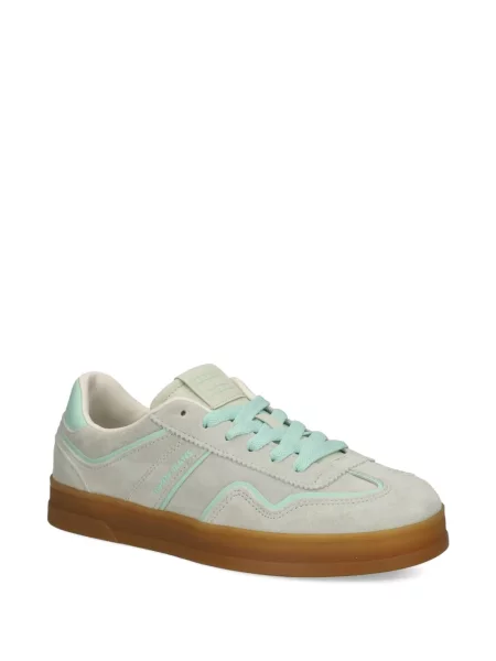 Sneakerși Tommy Jeans din piele de căprioară gri