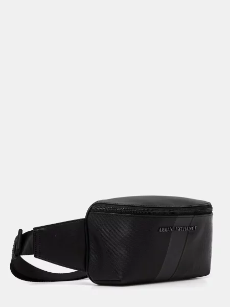 Geantă Armani Exchange din piele negru