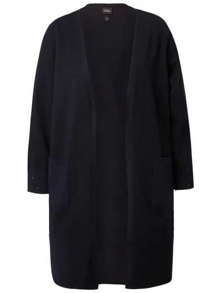 Ulla Popken Geacă tricotată marin albastru