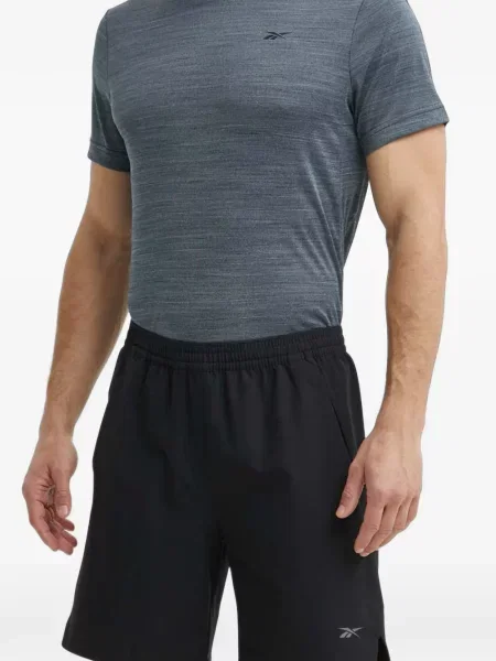 Pantaloni scurți Reebok cu autograf negru