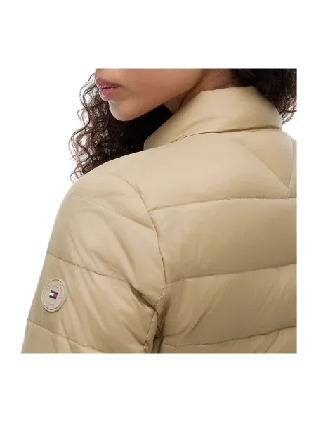 Kabát Tommy Hilfiger hnedá