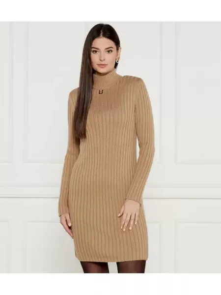 Joop! Rochie cu adaos de lână bej