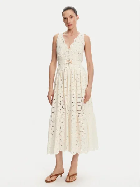 TWINSET Rochie de vară Écru bej