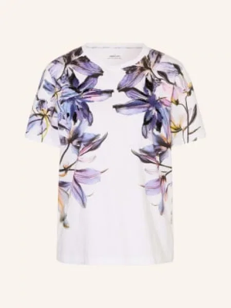 Marc Cain Koszulka Z Cekinami weiss biała