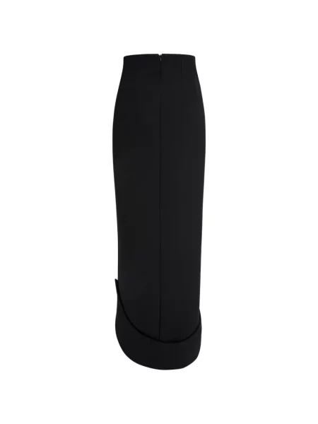 Gulerat fustă midi A.w.a.k.e. Mode asimetrică negru