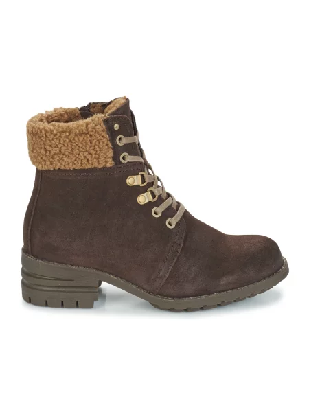 Pantofi Caterpillar cu blană maro