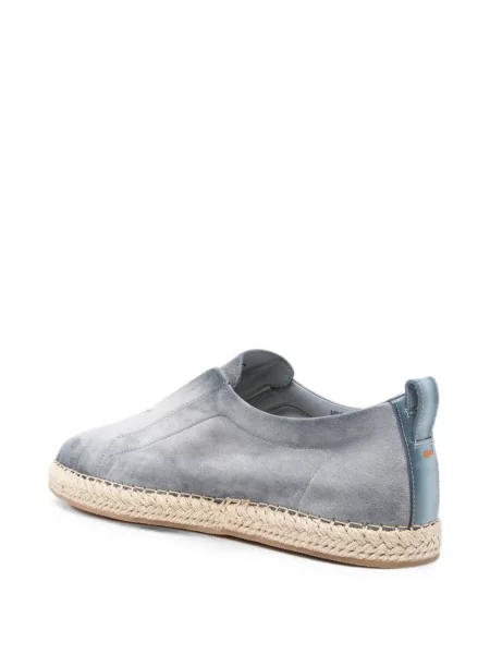 Zomšinės espadrilės Santoni mėlyna