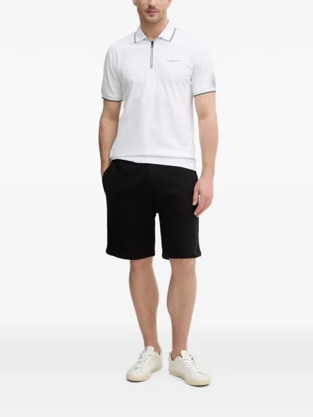 Pantaloni scurți Trussardi cu broderie cu cordon negru