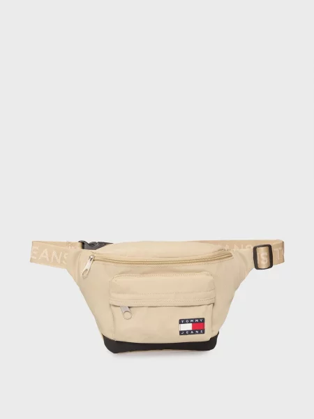 Поясна сумка Tommy Jeans бежева