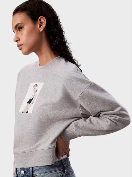 Класичний світшот Calvin Klein сірий