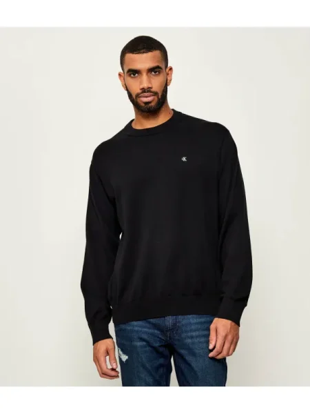 Calvin Klein Jeans Pulover ESY' negru