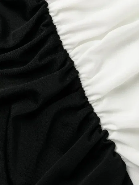 Ριγέ μαγιό Solid & Striped λευκό