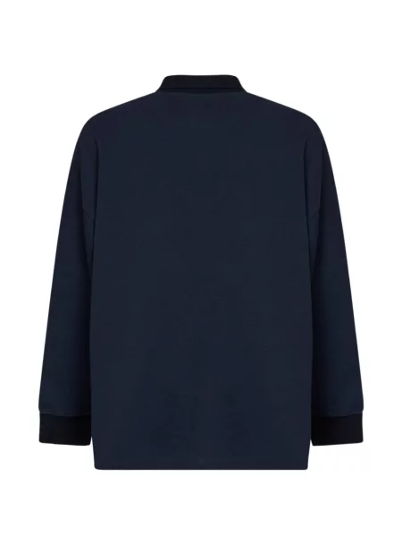 Gulerat lung tricou polo Rose Burrito albastru