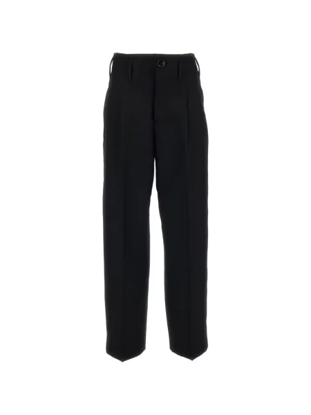 Pantaloni Ami Paris de lână negru