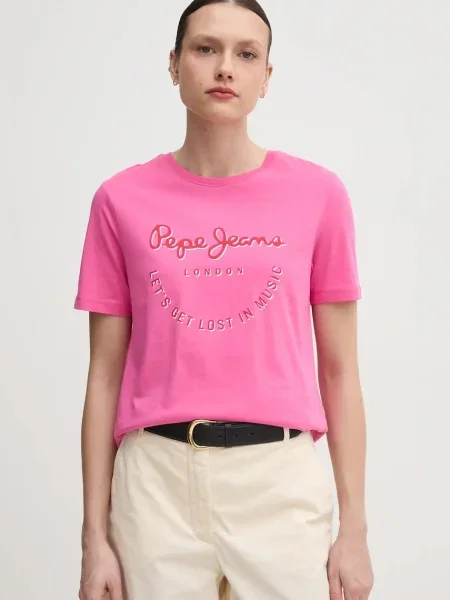 Pepe Jeans tričko RUMER růžové