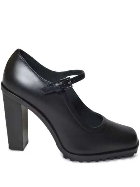 Pantofi cu toc Max Mara cu cataramă negru