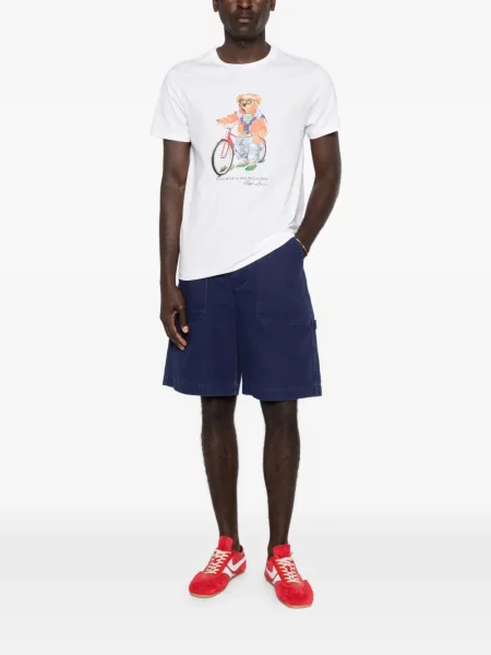 Μπλούζα Polo Ralph Lauren με σχέδιο λευκό