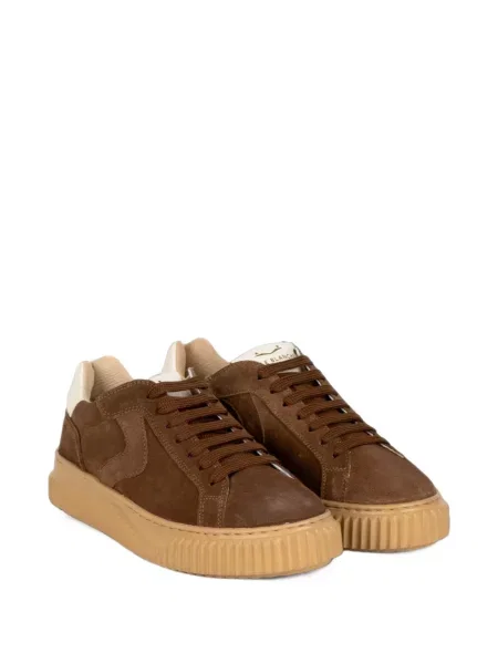 Sneakerși Voile Blanche cu platformă maro