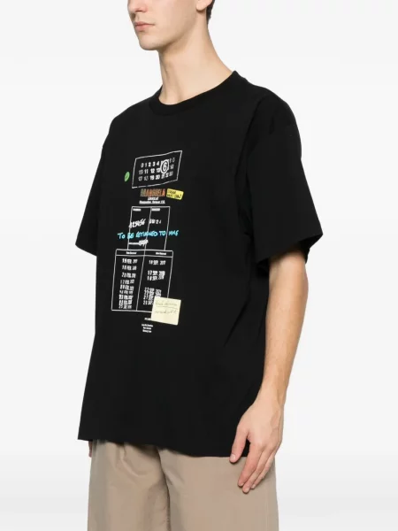 Tricou Mm6 Maison Margiela cu imagine negru
