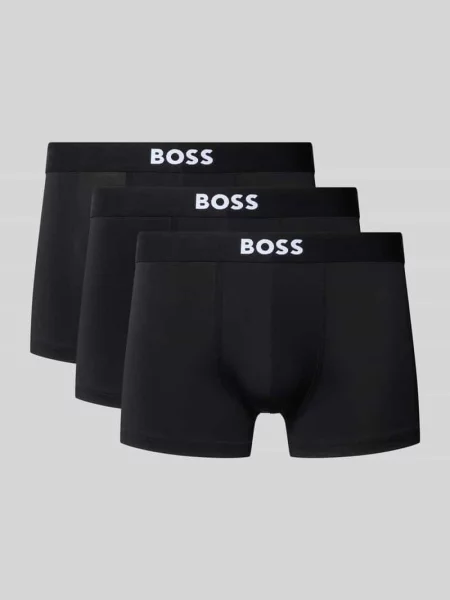 Bokserki Boss z logo czarne