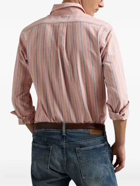 Șapcă Polo Ralph Lauren de mătase cu broderie cu dungi negru